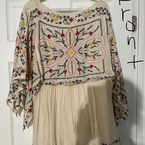 Free People vintage inspired floral mini dress-L